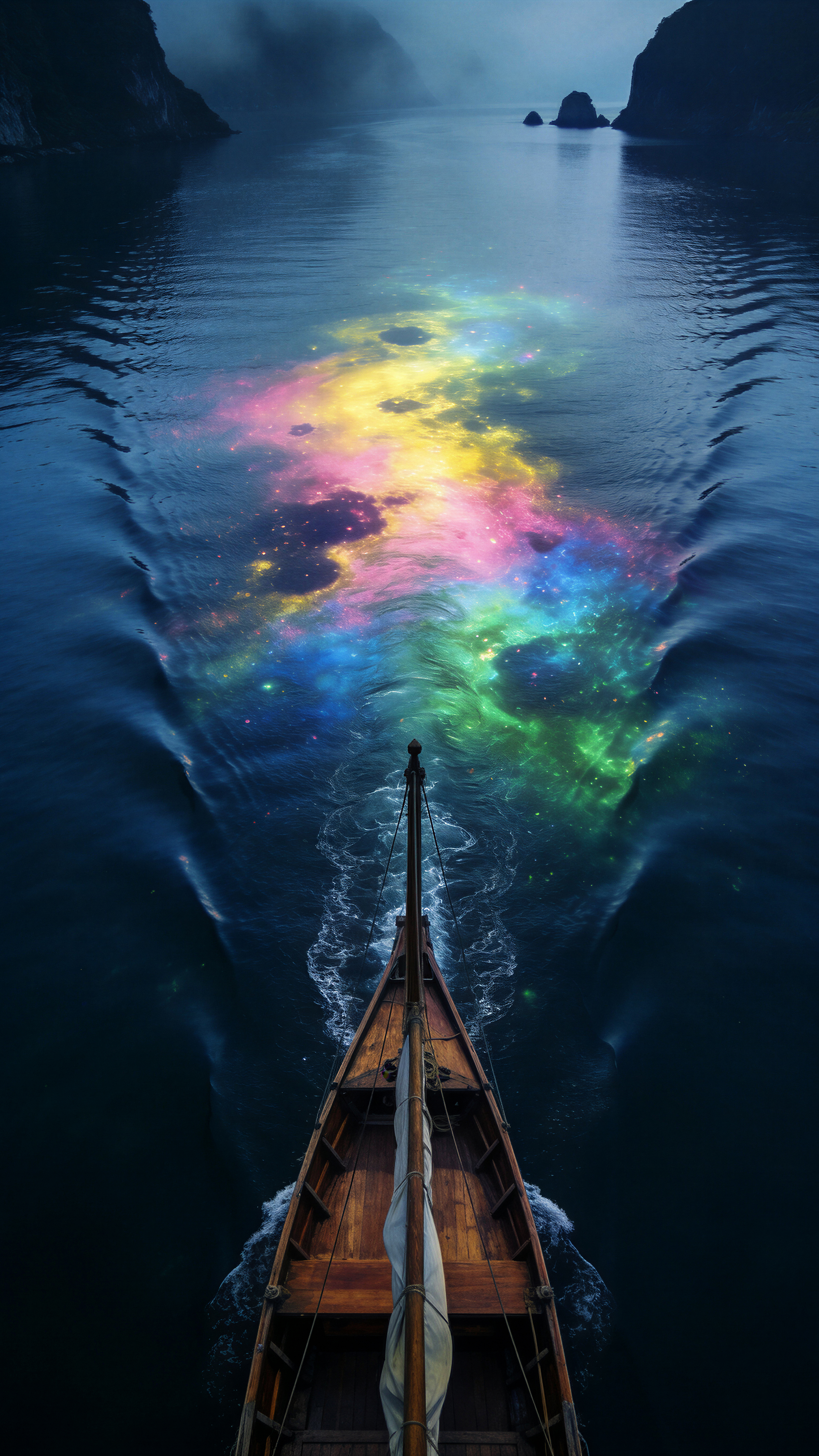 Magical Galaxy Boat Journey - boat wallpaper for Ghetto Wallpapers