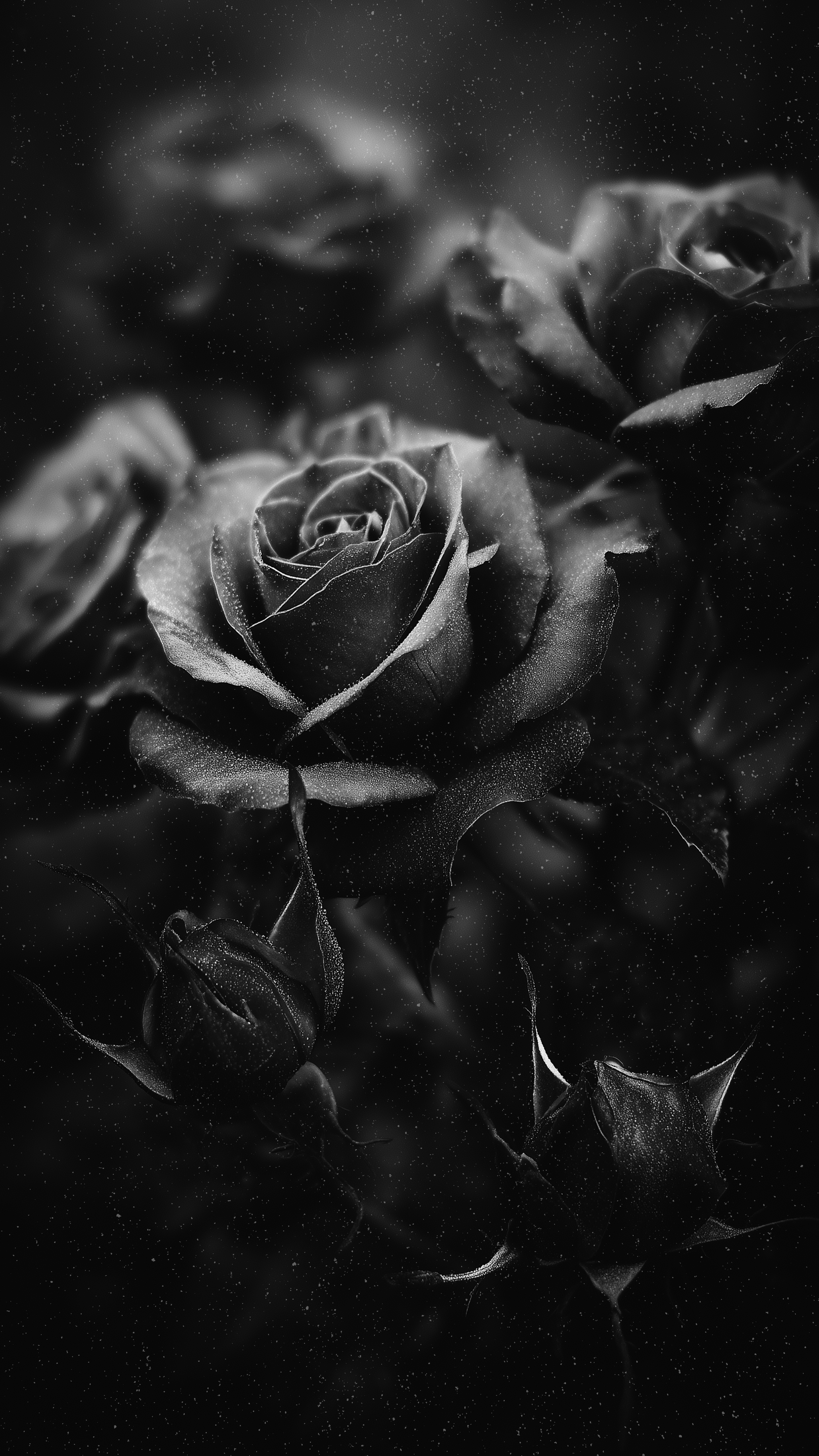 Moody Black Rose Bouquet - rose wallpaper for Ghetto Wallpapers