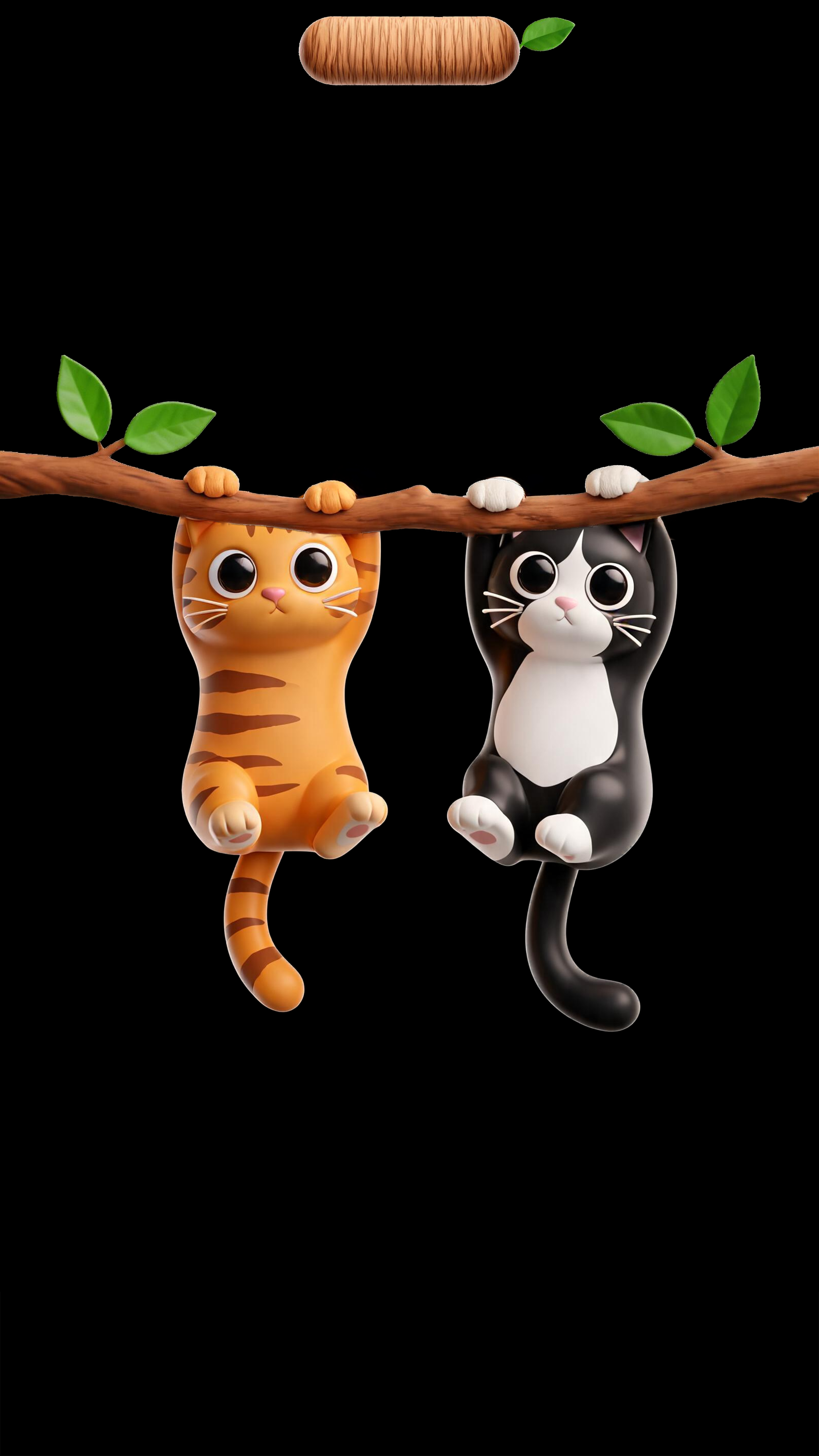 Cute Cats Hanging Together - cat wallpaper for Ghetto Wallpapers