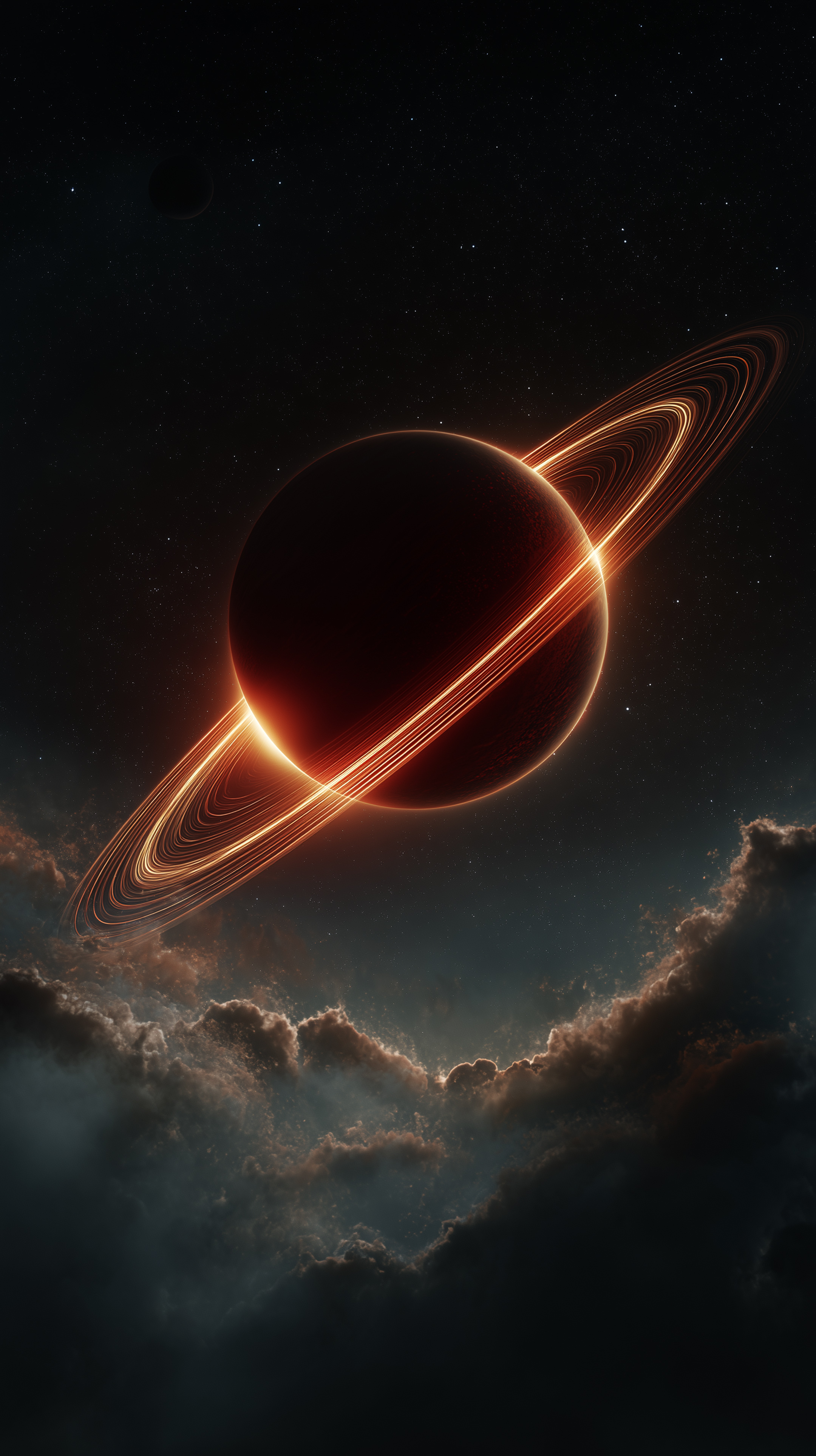 Glowing Ringed Planet Wallpaper - planet wallpaper for Ghetto Wallpapers