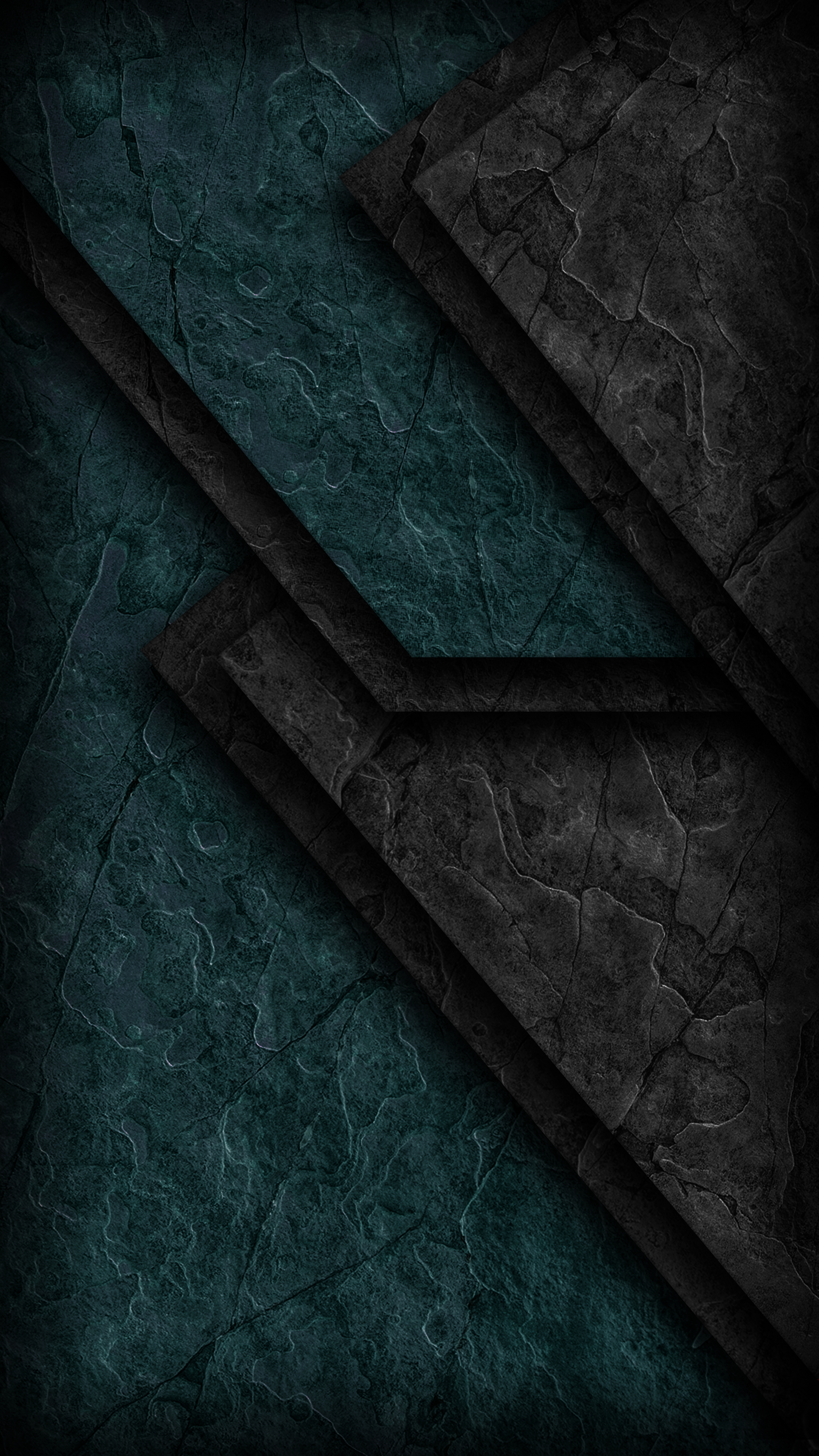 Dark Teal Stone Layers - abstract wallpaper for Ghetto Wallpapers