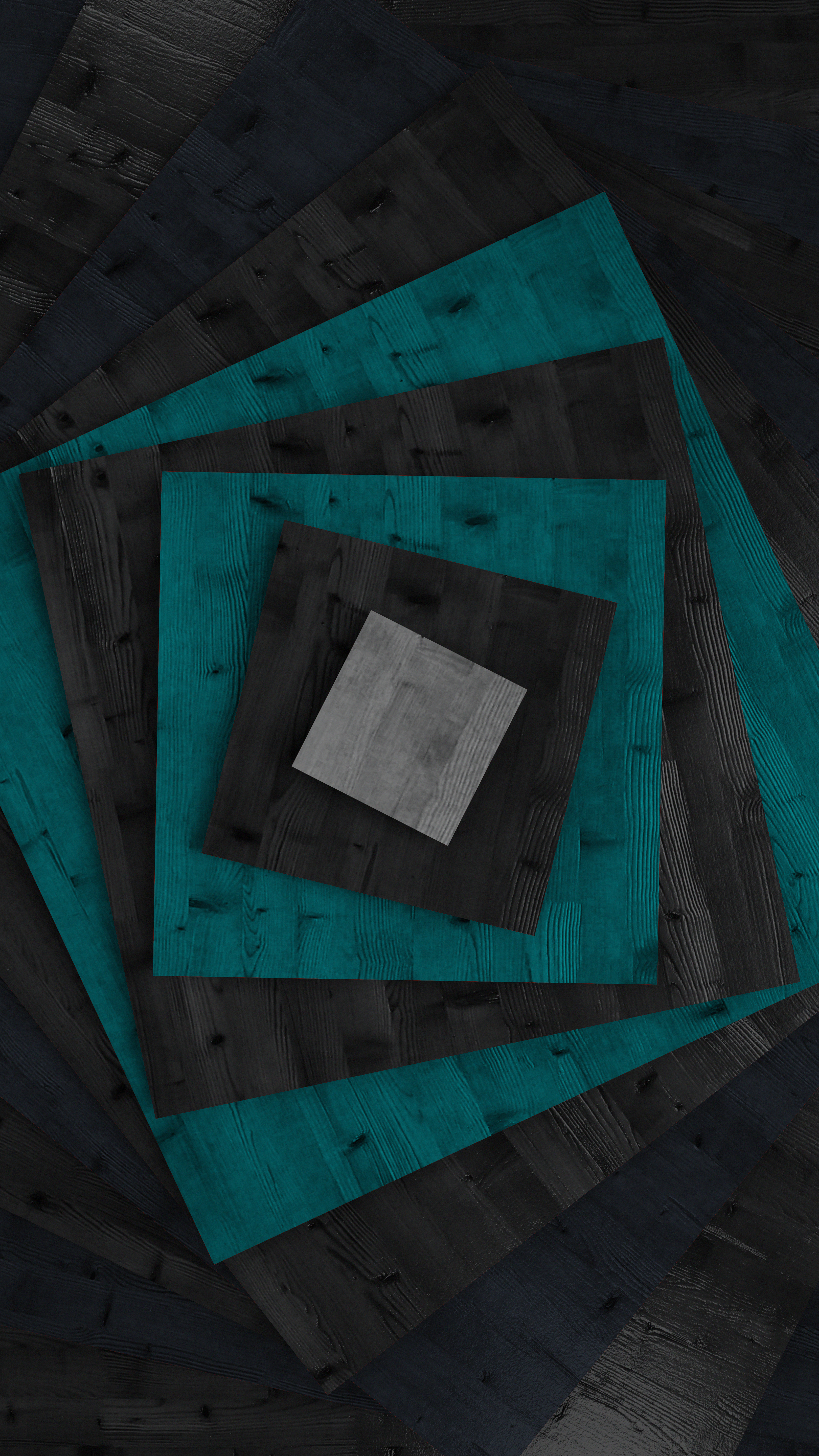 Teal and Black Squares - geometric wallpaper for Ghetto Wallpapers