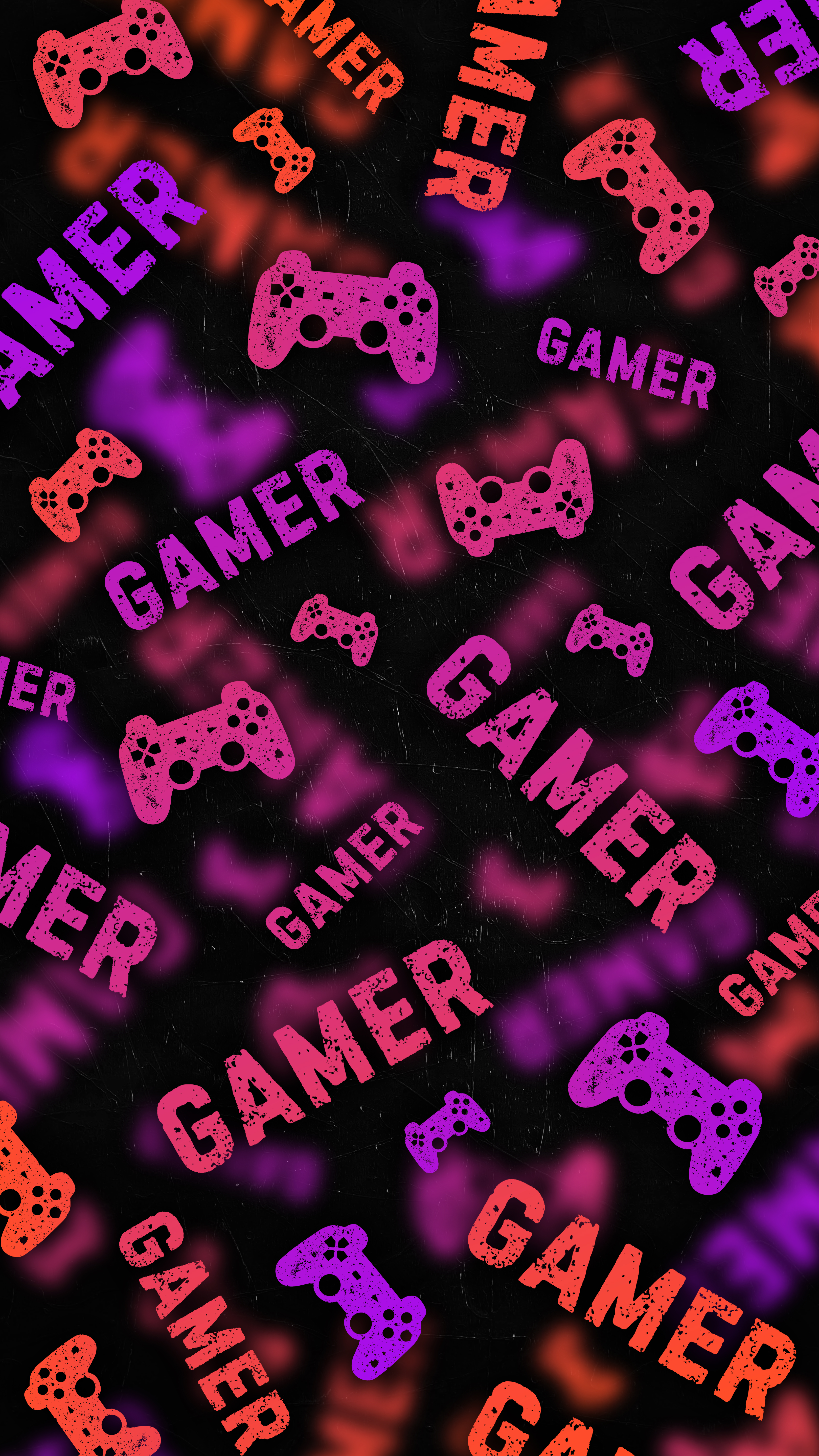 Neon Gamer Pattern Wallpaper - gaming wallpaper for Ghetto Wallpapers