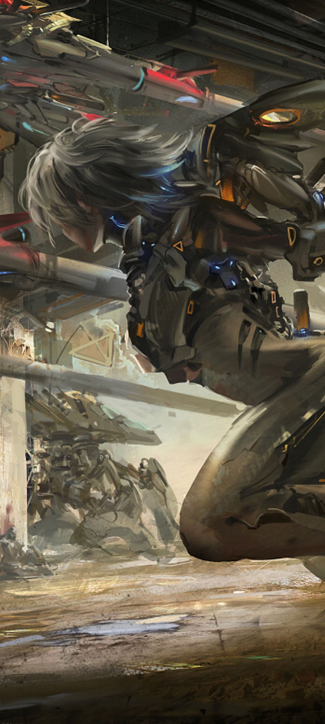 Cyberpunk Warrior Battle Scene - cyberpunk wallpaper for Ghetto Wallpapers