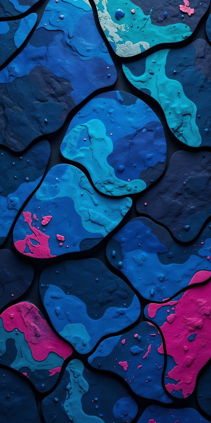 Abstract Blue Pink Layers - abstract wallpaper for Ghetto Wallpapers