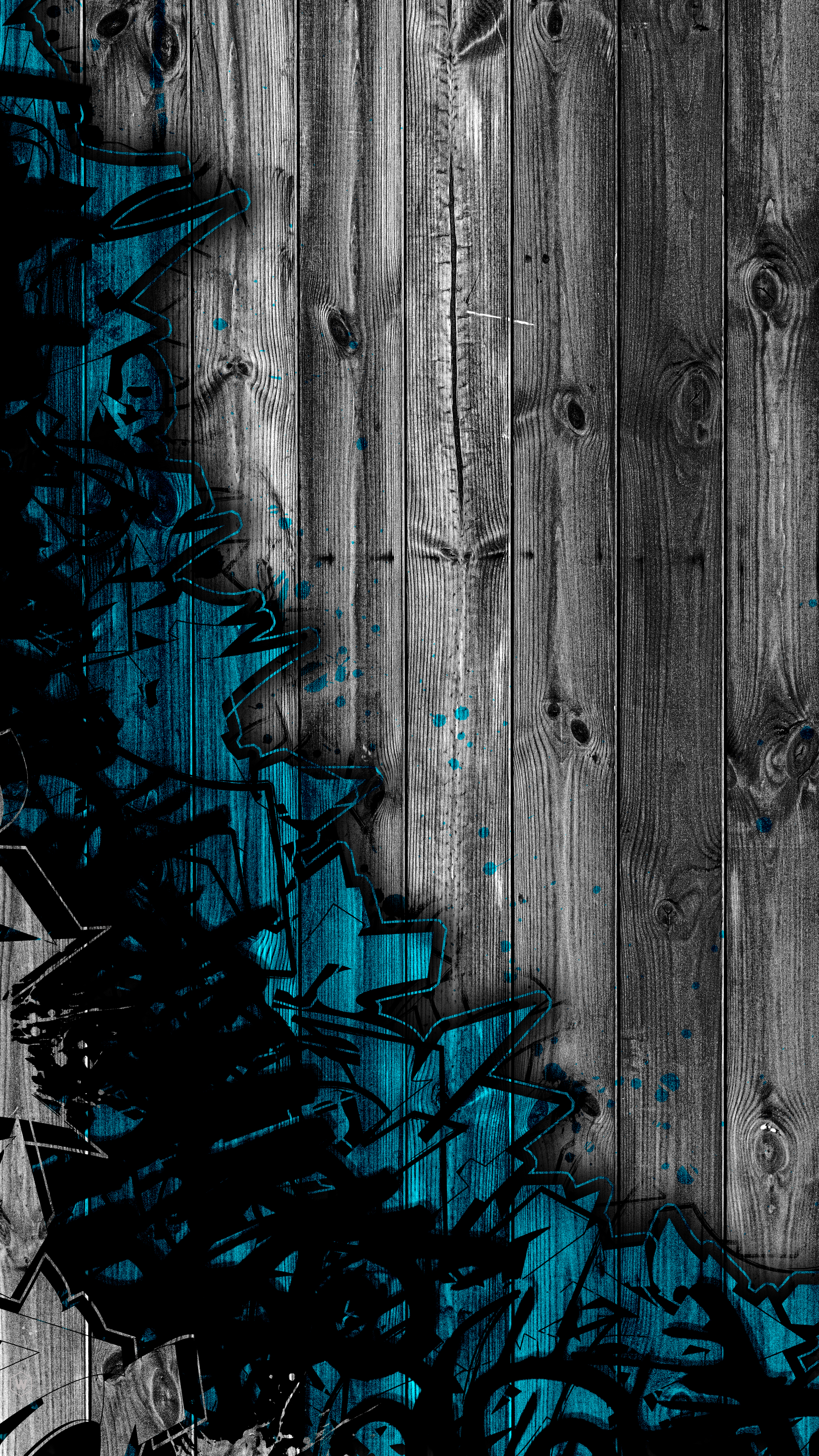 Blue Graffiti Wood Texture - graffiti wallpaper for Ghetto Wallpapers