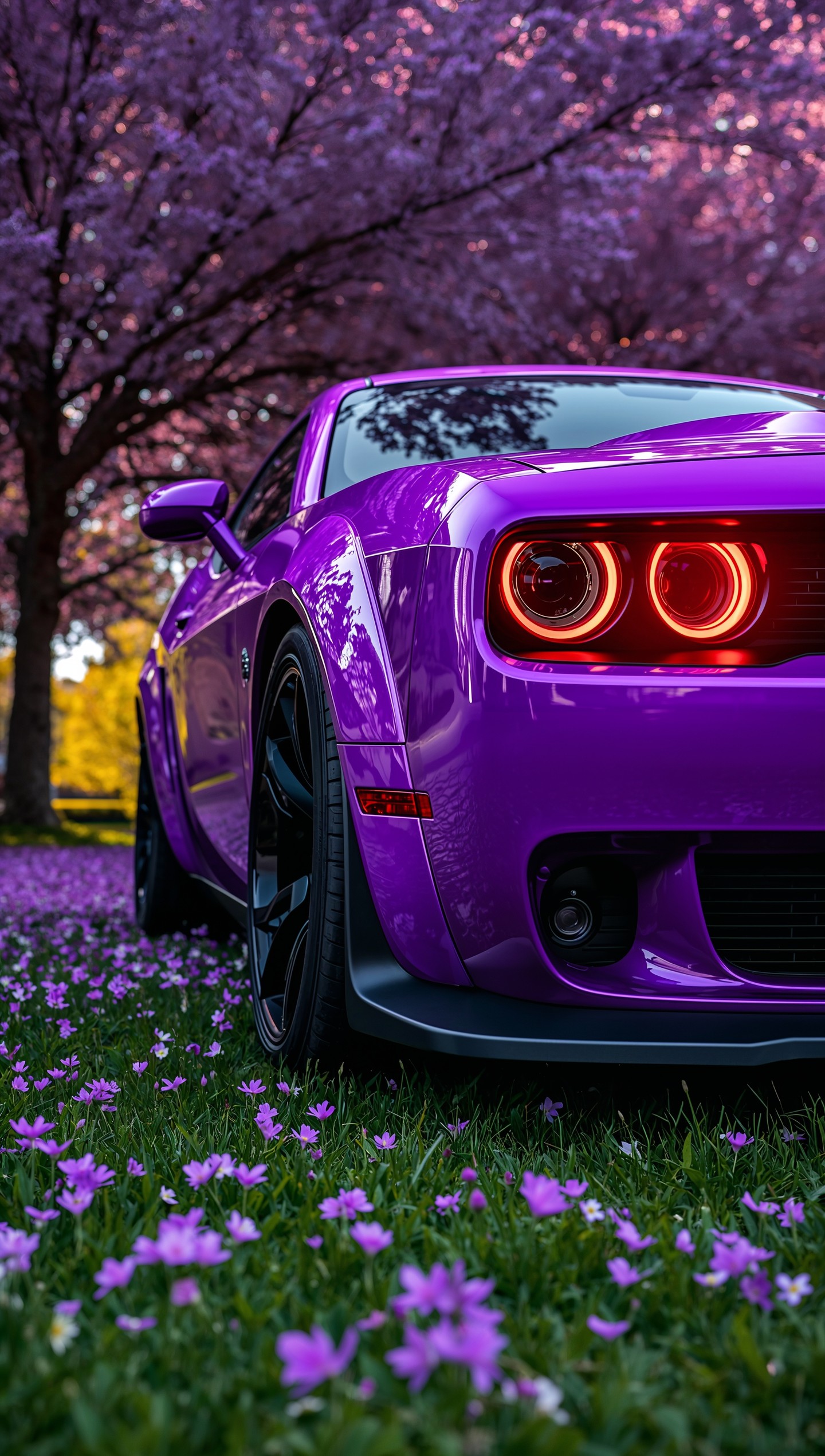 Purple Muscle Car Spring - cars wallpaper for Ghetto Wallpapers