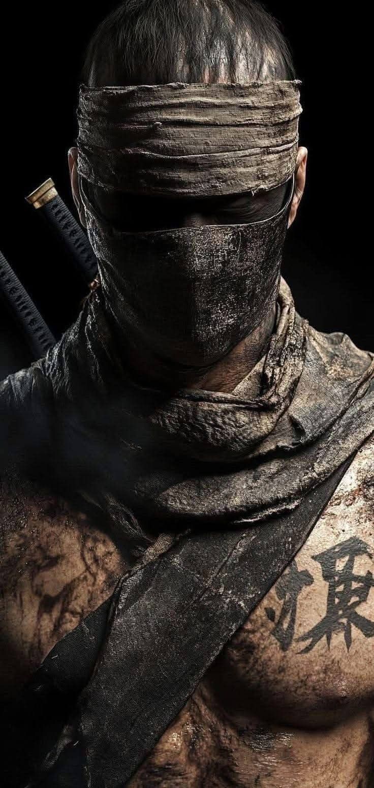 Dark Gritty Ninja Warrior - samurai wallpaper for Ghetto Wallpapers