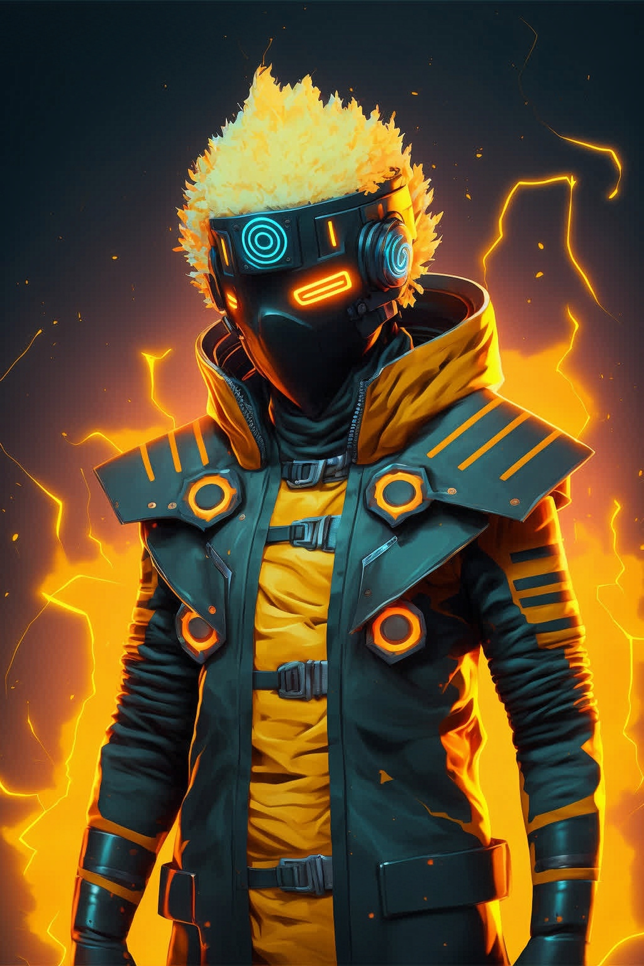 Neon Cyberpunk Warrior - cyberpunk wallpaper for Ghetto Wallpapers