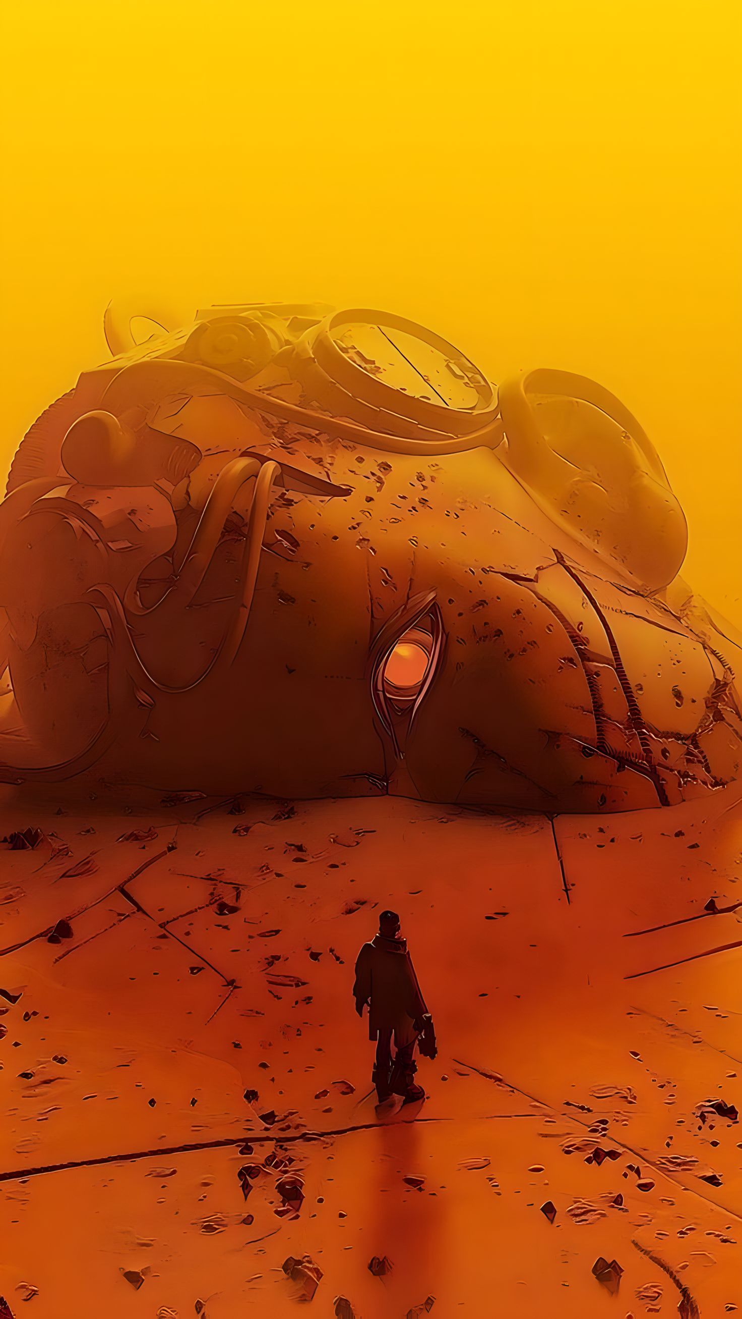 Giant Robot Desert Ruins - gaming wallpaper for Ghetto Wallpapers