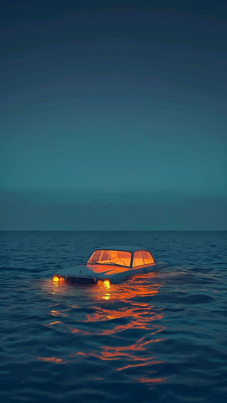 Car in Ocean - cars wallpaper for Ghetto Wallpapers