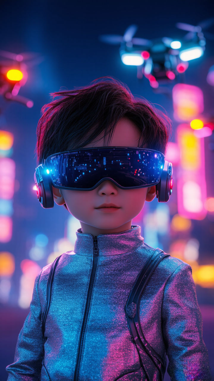 Cyberpunk Kid VR - cyberpunk wallpaper for Ghetto Wallpapers