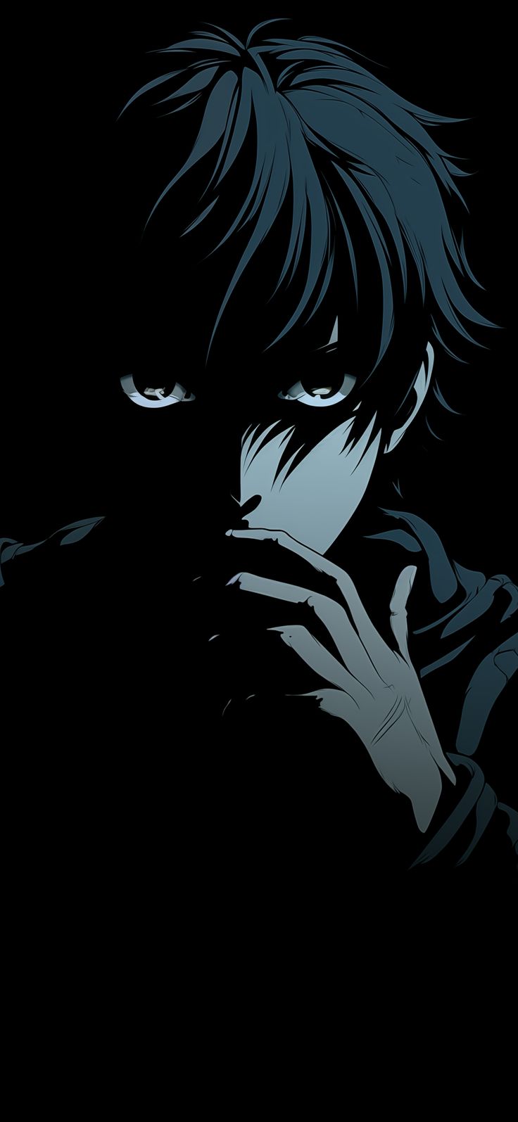 Dark Anime Portrait - anime wallpaper for Ghetto Wallpapers