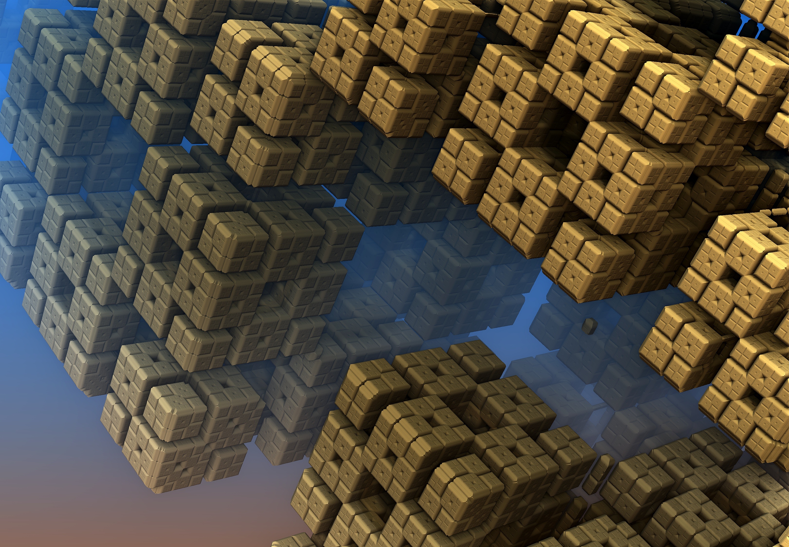 Fractal Cube Structure - wallpaper for Ghetto Wallpapers