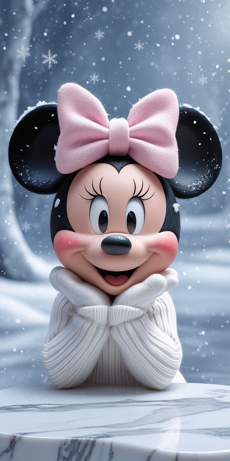Minnie Mouse Winter - character wallpaper for Ghetto Wallpapers