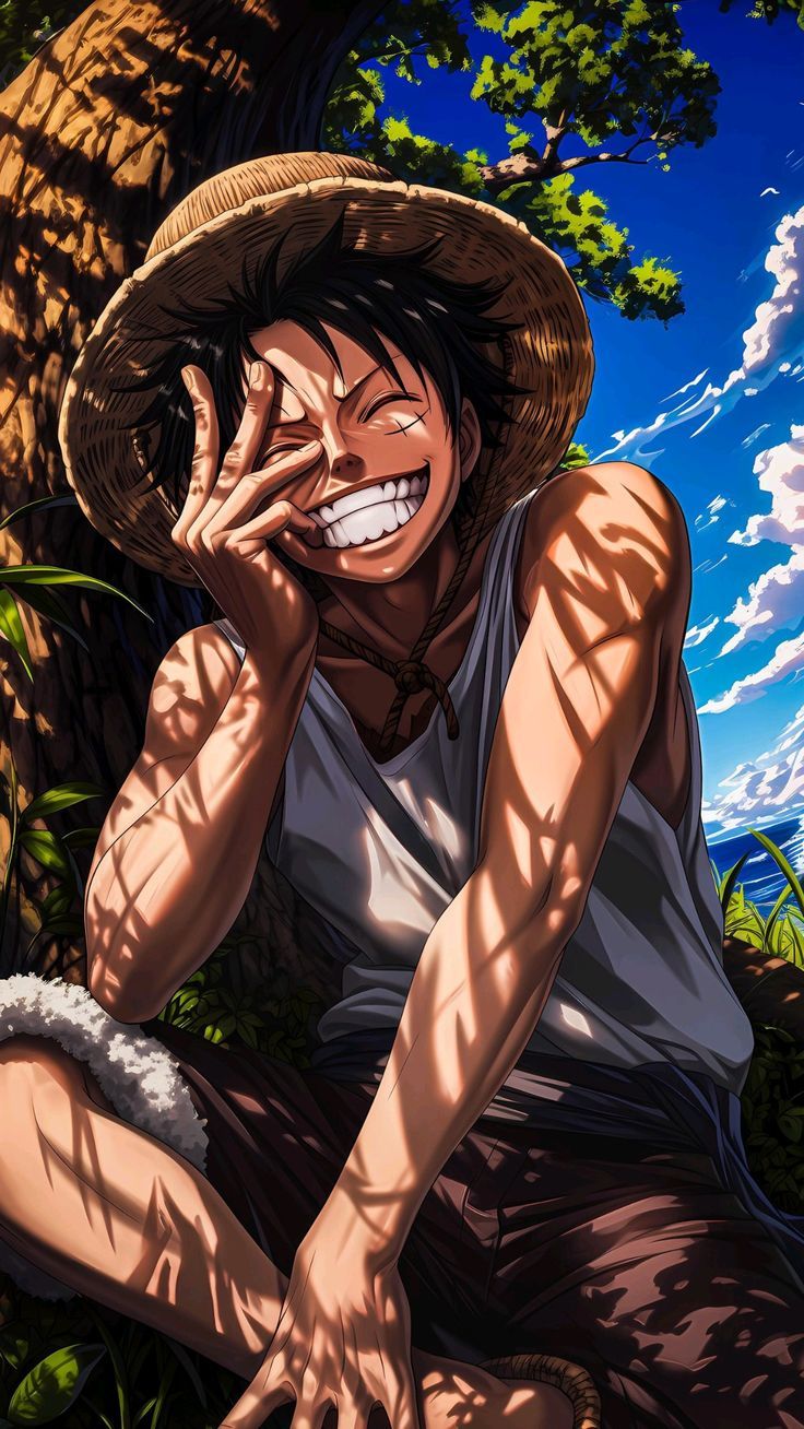 Monkey D. Luffy Relaxing - one piece wallpaper for Ghetto Wallpapers