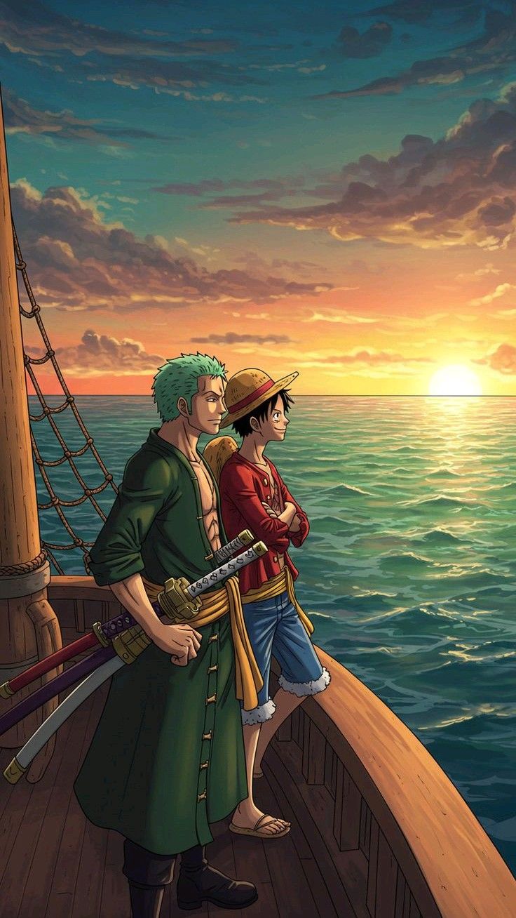 One Piece Sunset Voyage - one piece wallpaper for Ghetto Wallpapers
