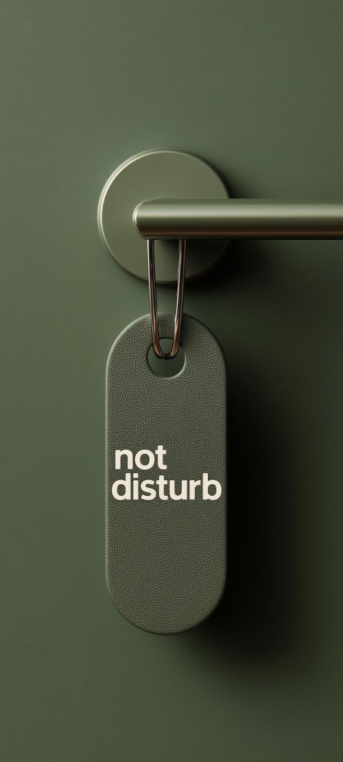 Minimalist Not Disturb Sign