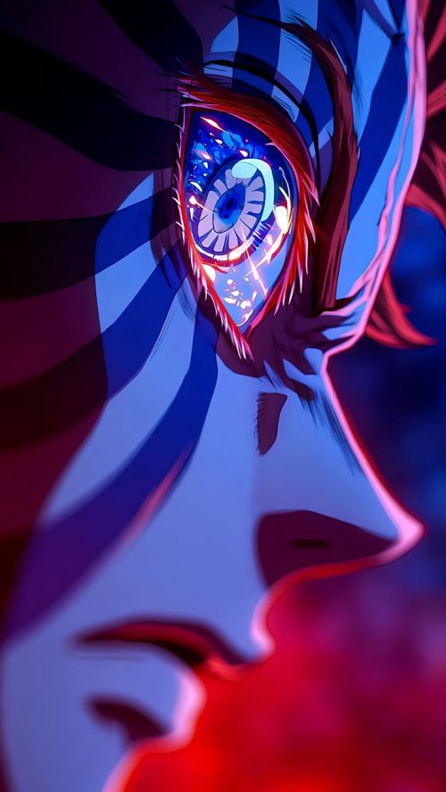 Demon Slayer Eye Close-up - Related Ghetto Wallpapers wallpaper