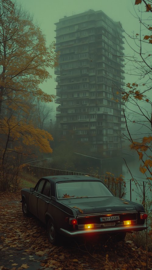Foggy Autumn Urban Scene - Related Ghetto Wallpapers wallpaper