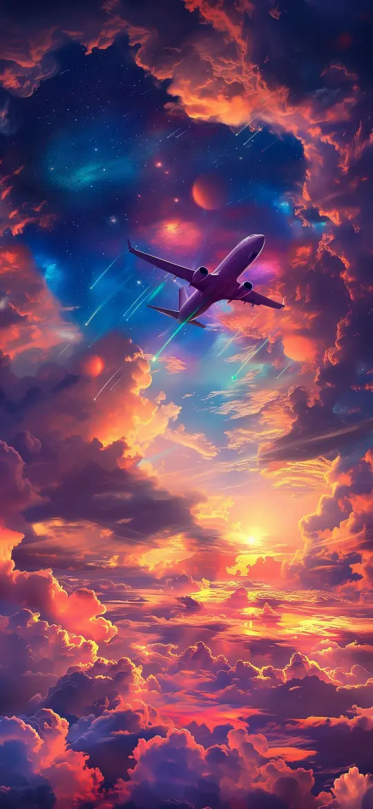 Celestial Flight Wallpaper