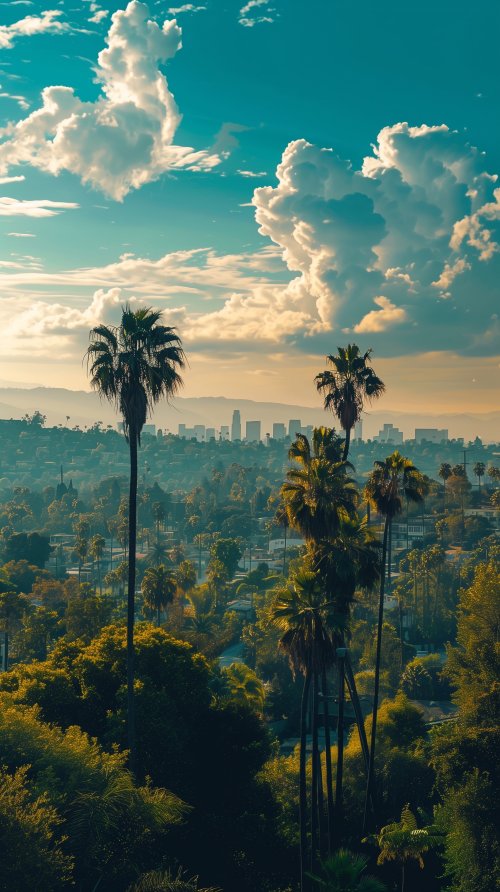 Sunny Los Angeles Skyline - Related Ghetto Wallpapers wallpaper