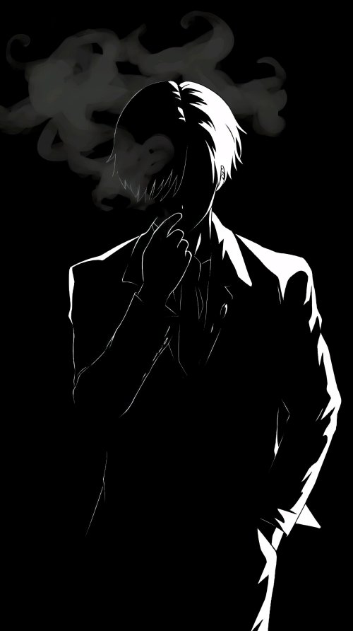 Sanji Smoking Silhouette Wallpaper