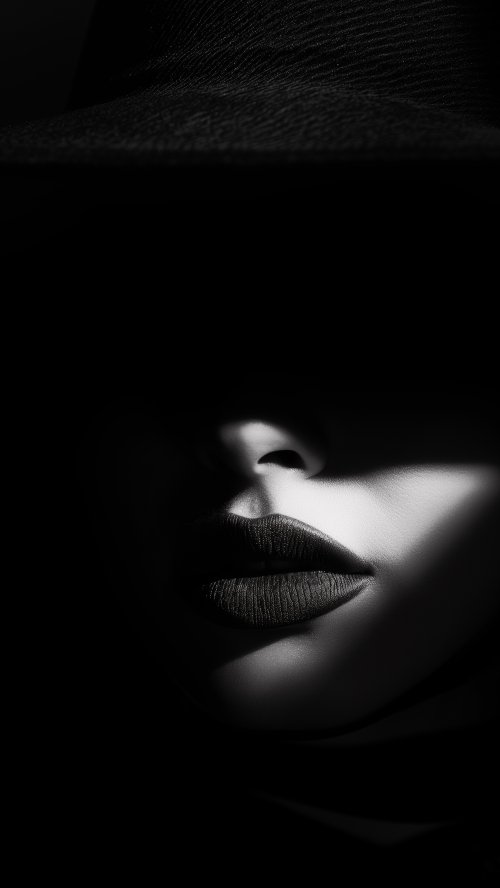 Mysterious Shadowed Portrait