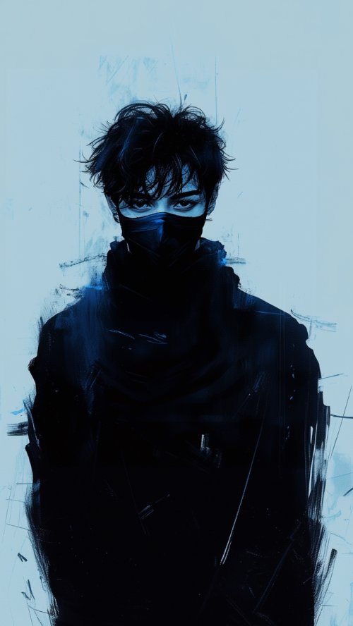Mysterious Masked Boy - anime boy Wallpaper