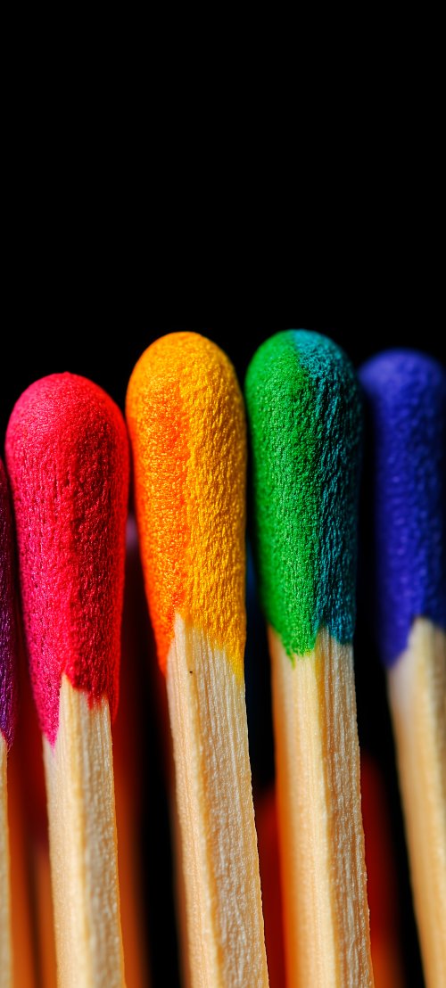 Colorful Rainbow Matchsticks - Related StockWalls wallpaper