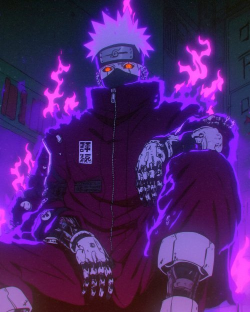 Cyberpunk Kakashi Neon Aura - Related Ghetto Wallpapers wallpaper