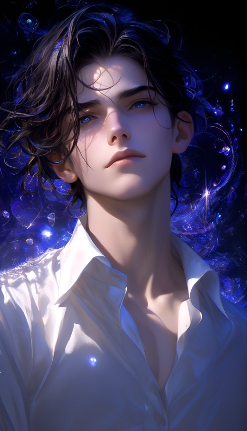 Ethereal Anime Boy Portrait - anime boy Wallpaper