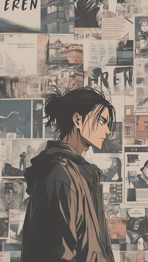Eren Yeager Anime Collage - Related Ghetto Wallpapers wallpaper