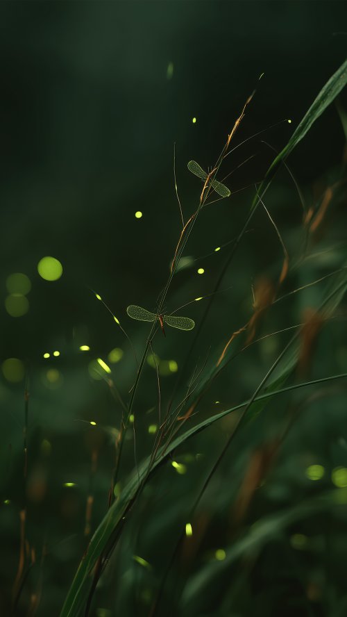 Glowing Fireflies at Night - Related Ghetto Wallpapers wallpaper