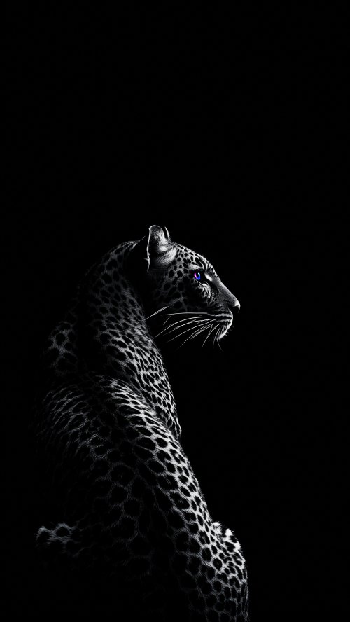 Glowing Eye Leopard Portrait - Related Ghetto Wallpapers wallpaper
