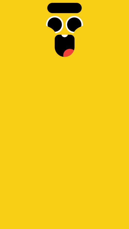 Funny Yellow Emoji Face
