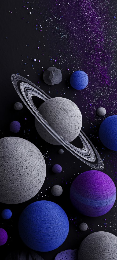 Textured Purple Planet System - Related Ghetto Wallpapers wallpaper