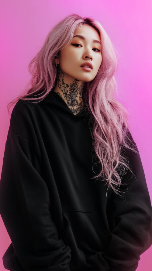Stylish Girl Pink Hair - Related Ghetto Wallpapers wallpaper