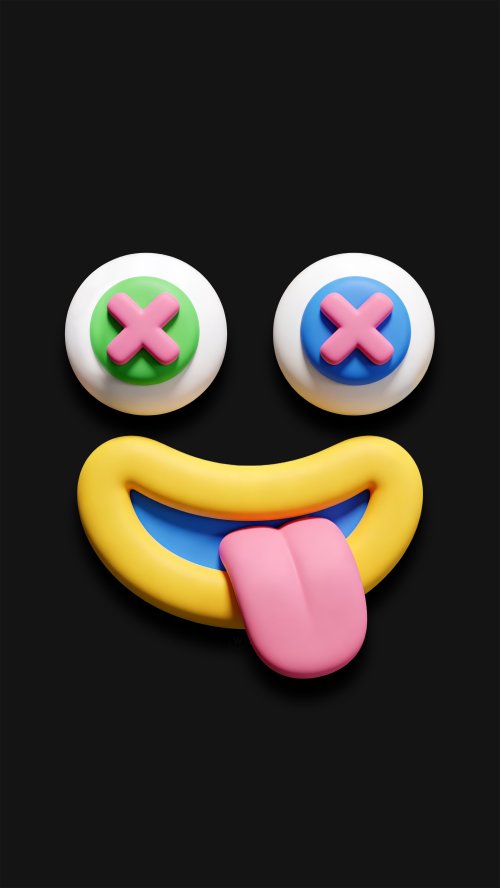 Colorful 3D Emoji Face - Related Ghetto Wallpapers wallpaper