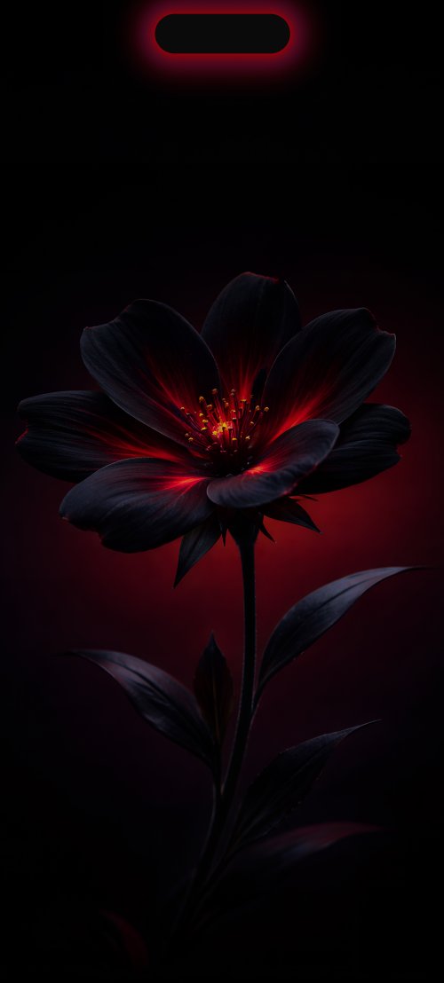 Glowing Dark Red Flower - Related Ghetto Wallpapers wallpaper