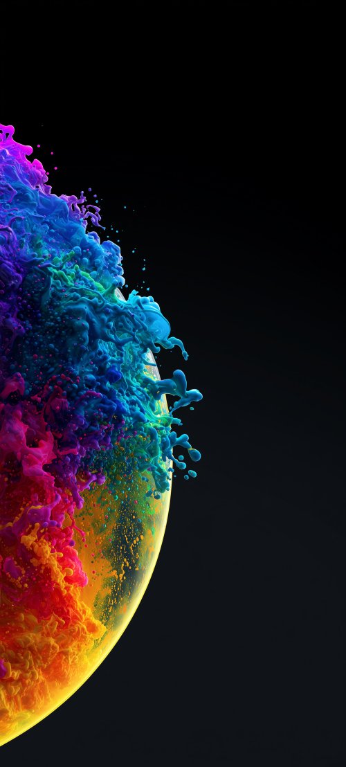 Vibrant Abstract Paint Explosion - Related Darkify wallpaper