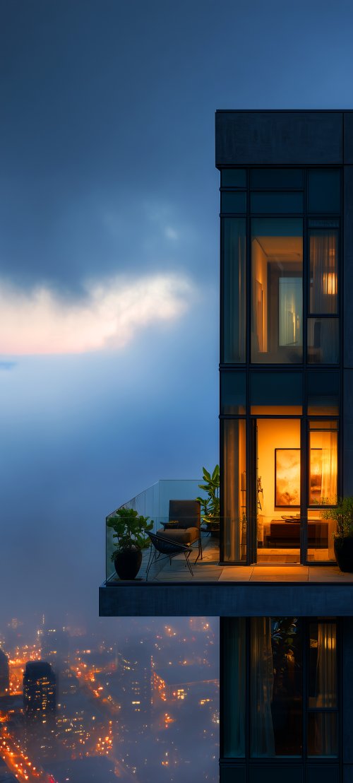 Modern High-Rise Balcony View - Related Ghetto Wallpapers wallpaper