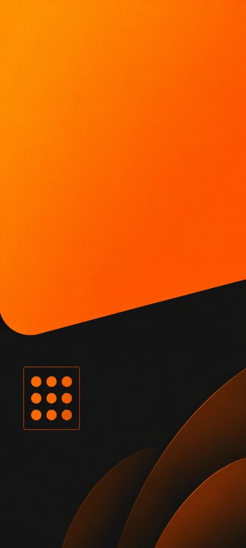 Minimalist Orange Gradient Wallpaper