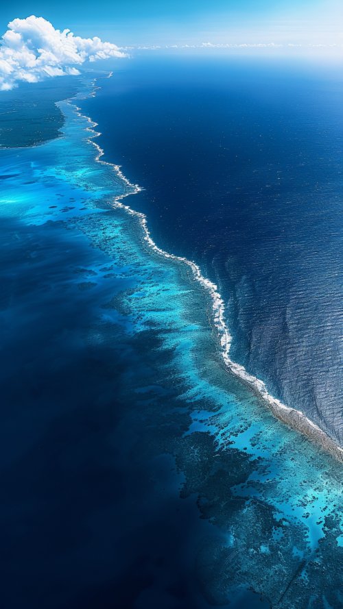 Aerial Ocean Coral Reef - Related StockWalls wallpaper