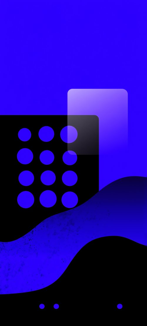 Abstract Blue Geometric Shapes