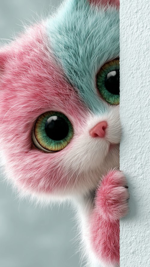 Cute Pastel Furry Kitten - kitten Wallpaper