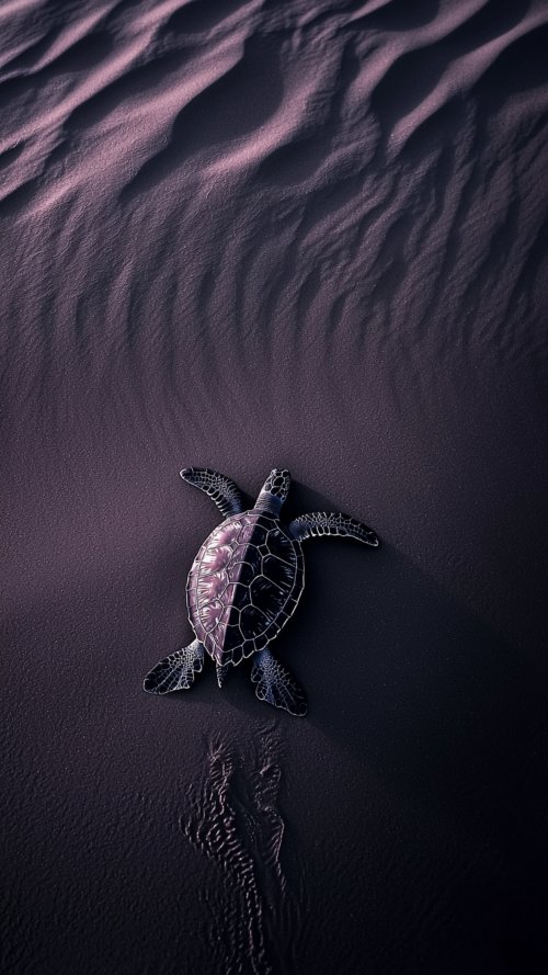 Baby Sea Turtle Journey - turtle Wallpaper