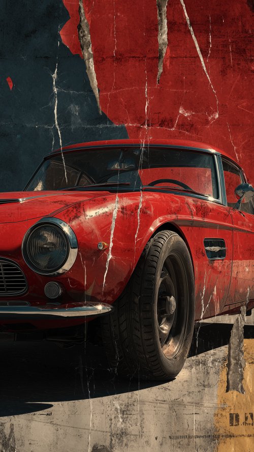 Vintage Red Sports Car - Related Ghetto Wallpapers wallpaper