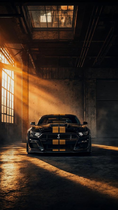 Mustang Shelby Golden Light - Related Ghetto Wallpapers wallpaper