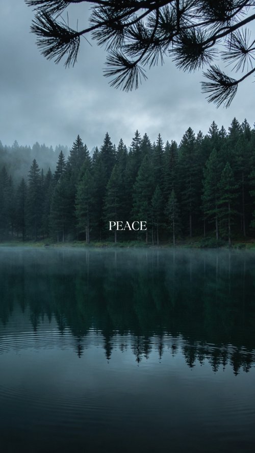 Peaceful Misty Forest Lake - Related Ghetto Wallpapers wallpaper